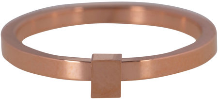 Charmin’s stapelring rosé-goud R485 Rosé 'Quatre' Staal