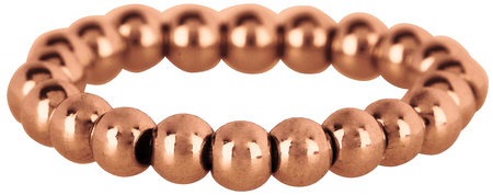 Charmin’s roségoudkleurige stapelring R477 Stretch Shiny Medium rosé-goldplated staal