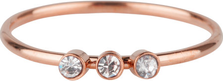 Charmin’s rosĂ©goudkleurige stapelring R506 Shine Bright 3.0 rosĂ©-goldplated staal