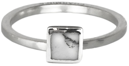 Charmin’s stapelring zilver R409 'Marble Collection'