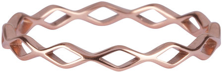 Charmin’s roségoudkleurige stapelring R906 Ace Chain Rosegoldplated