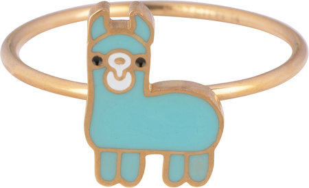 KR105 Lama Goud staal Kinderring