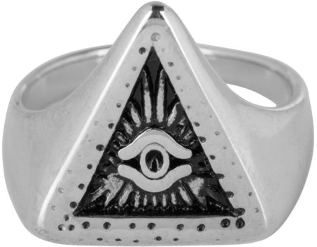 Charmin’s zegelring R771 Big Eye Triangle Shiny Staal