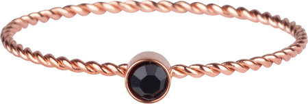 R950 Shine Bright Twisted Rosegold black crystal
