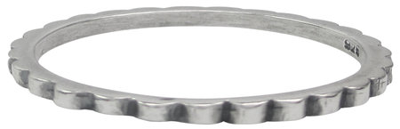 Charmin’s stapelring zilver R002 Silver 'Stripes'