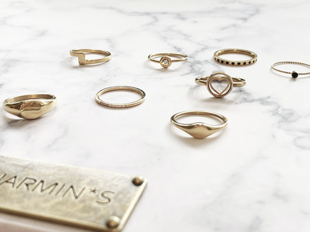 R976 Zegelring petite ovaal gold