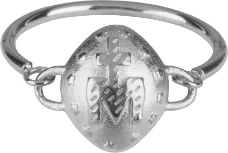 Charmin’s stapelring staal R647 Holy Mary Shiny Steel