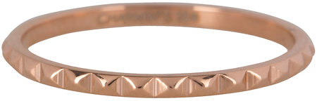 Charmin’s rosĂ©goudkleurige stapelring R404 Nefertiti rosĂ©-goldplated staal