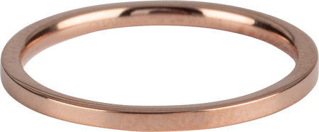 Charmin’s rosĂ©goudkleurige stapelring R315 Plain rosĂ©-goldplated staal