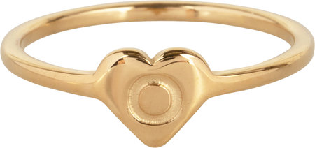 R1015-O Letter O In My Heart Gold