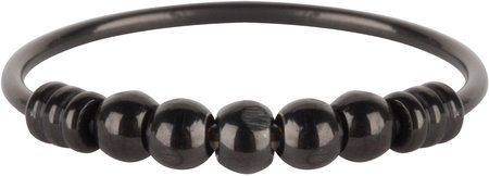 Charmin’s Anxiety ring Stapelring R519 Palm Black Steel