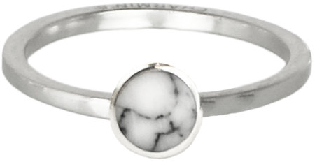 Charmin’s stapelring zilver R410 'Marble Collection'