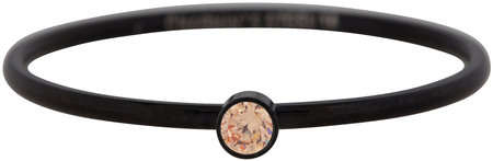 Charmin’s R499 Shine Bright 2.0 Black Steel with peach crystal