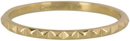 Charmin’s goudkleurige stapelring R403 Nefertiti goldplated staal