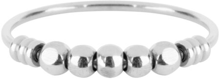 Charmin’s Anxiety ring stapelring staal R516 Palm Shiny Steel