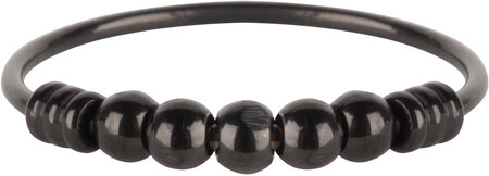 Charmin’s Anxiety ring Stapelring R519 Palm Black Steel