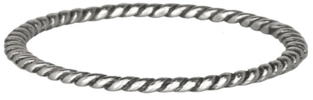 Charmin’s stapelring zilver R225 Silver 'Twisted'