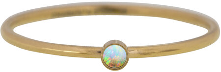 Charmin's R1085 Birthstone October Opaal Stone Shine Bright 2.0 Goldplated