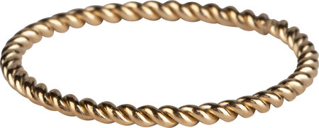 Charmin’s goudkleurige stapelring R329 Turning goldplated staal