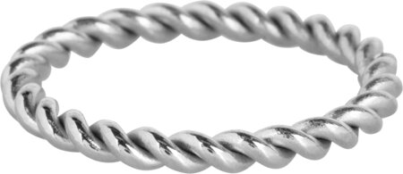 Charmin’s Big Twisted Gedraaide Aanschuif Ring Steel R1007
