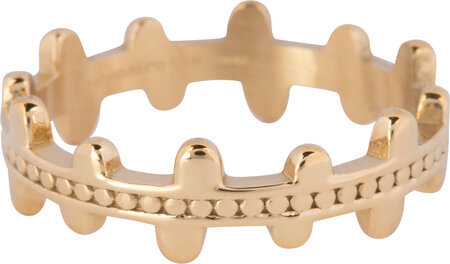Charmin’s Ring Vintage Kroontjesring Goudkleurig R1235