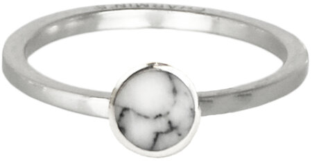 Charmin’s stapelring zilver R410 'Marble Collection'