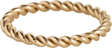 Charmin’s Big Twisted Gedraaide Aanschuif Ring Gold R1008