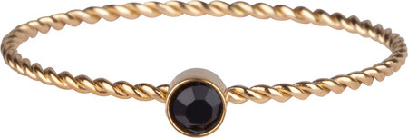 R949 Shine Bright Twisted Gold black crystal
