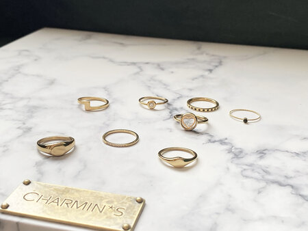 R976 Zegelring petite ovaal gold