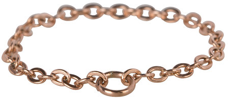 Charmin’s roségoudkleurige stapelring R392 Cantena rosé-goldplated staal