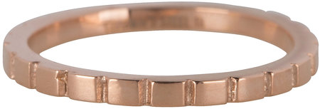 Charmin’s roségoudkleurige stapelring R441 Basically rosé-goldplated staal