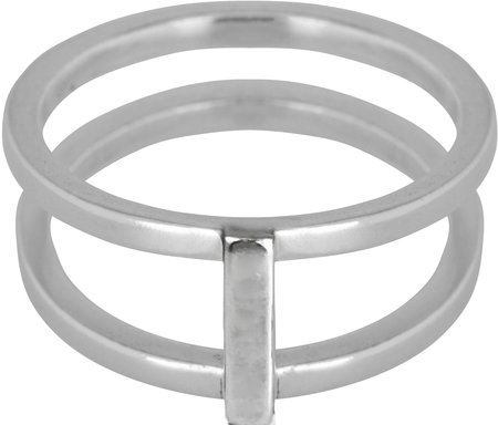 Charmin’s stapelring zilver R407 'Double the Charm'
