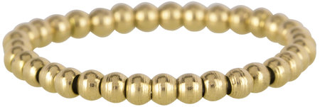 Charmin’s goudkleurige stapelring R472 Gold Stretch Shiny Small goldplated staal