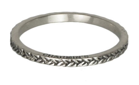 Charmin’s stapelring zilver R224 Silver 'Braided'
