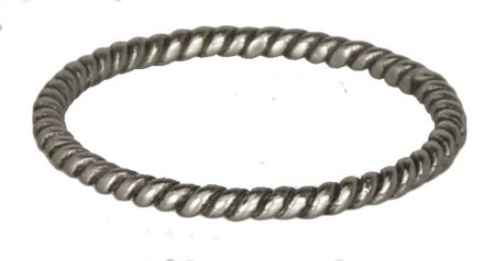 Charmin’s stapelring zilver R225 Silver 'Twisted'