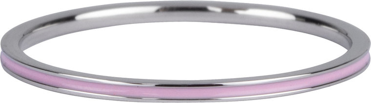Charmin’s stapelring R924 Petite Steel Pastel Pink Enamel