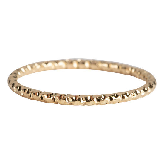 Charmin’s goudkleurige stapelring R799 Hooked On You goldplated staal