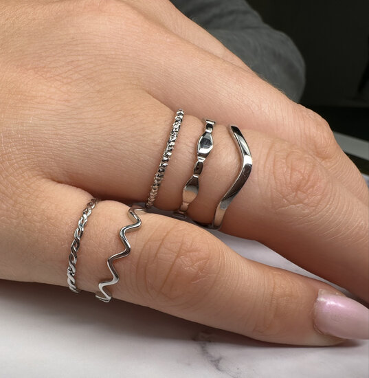 R796 Smooth Waves Shiny Steel