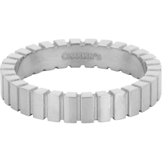 Charmin's Ring met Geslepen Rechthoekjes en Matte Details R1545 – Modern en Architectonisch