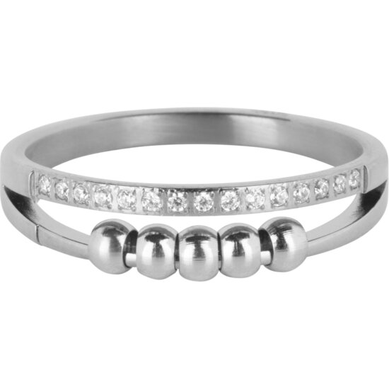 Charmin's Alliance Ring met Balletjes Anxiety Fidget Staal R1366
