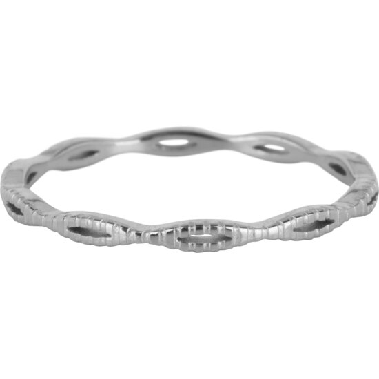 Charmin's Ring Open Worked Ovals Steel R1107