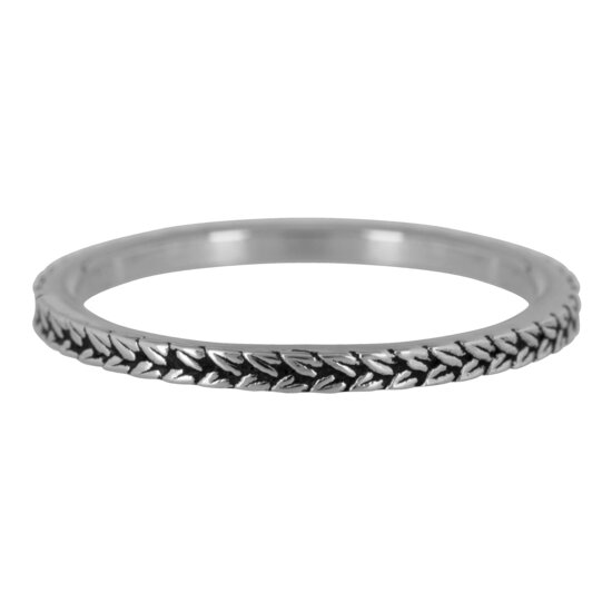 RING R447 STEEL 'SHINY BRAIDS'