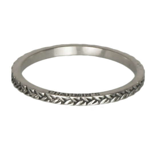 Ring R224 Silver 'Braided'