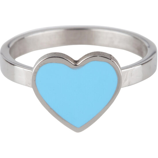 KR73 Heart Blue Shiny Steel