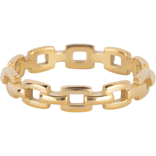 R1542 Goudkleurige Stoere Grove Anker Chain Staal