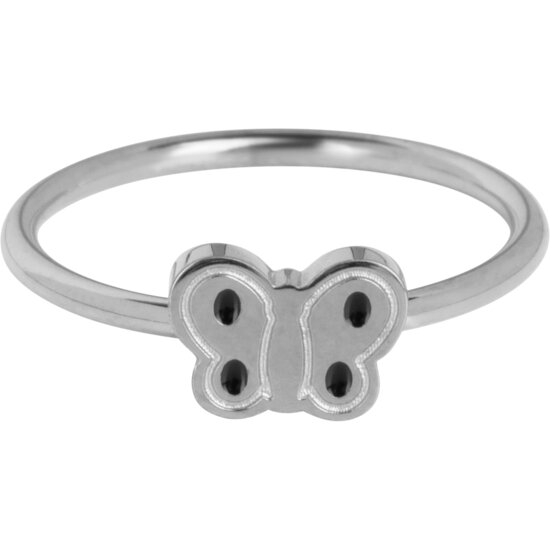 KIDZ Kinderring Vintage Vlinder Staal KR152 – Ouderwets Lief