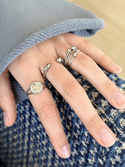 Charmin's Chunky Ring met Druppelvormen R1774