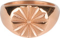 Charmin&#8217;s roségoudkleurige stapelring R646 Star Seal rosé-goldplated staal