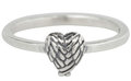 Charmin’s  stapelring zilver R275 Silver 'Wingheart' 