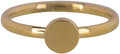 Charmin&#8217;s goudkleurige stapelring KR93 Fashion Seal Medium goldplated staal